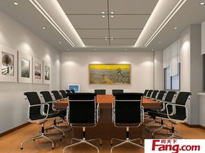 2017清新的會議室吊頂效果圖 房天下裝修效果圖